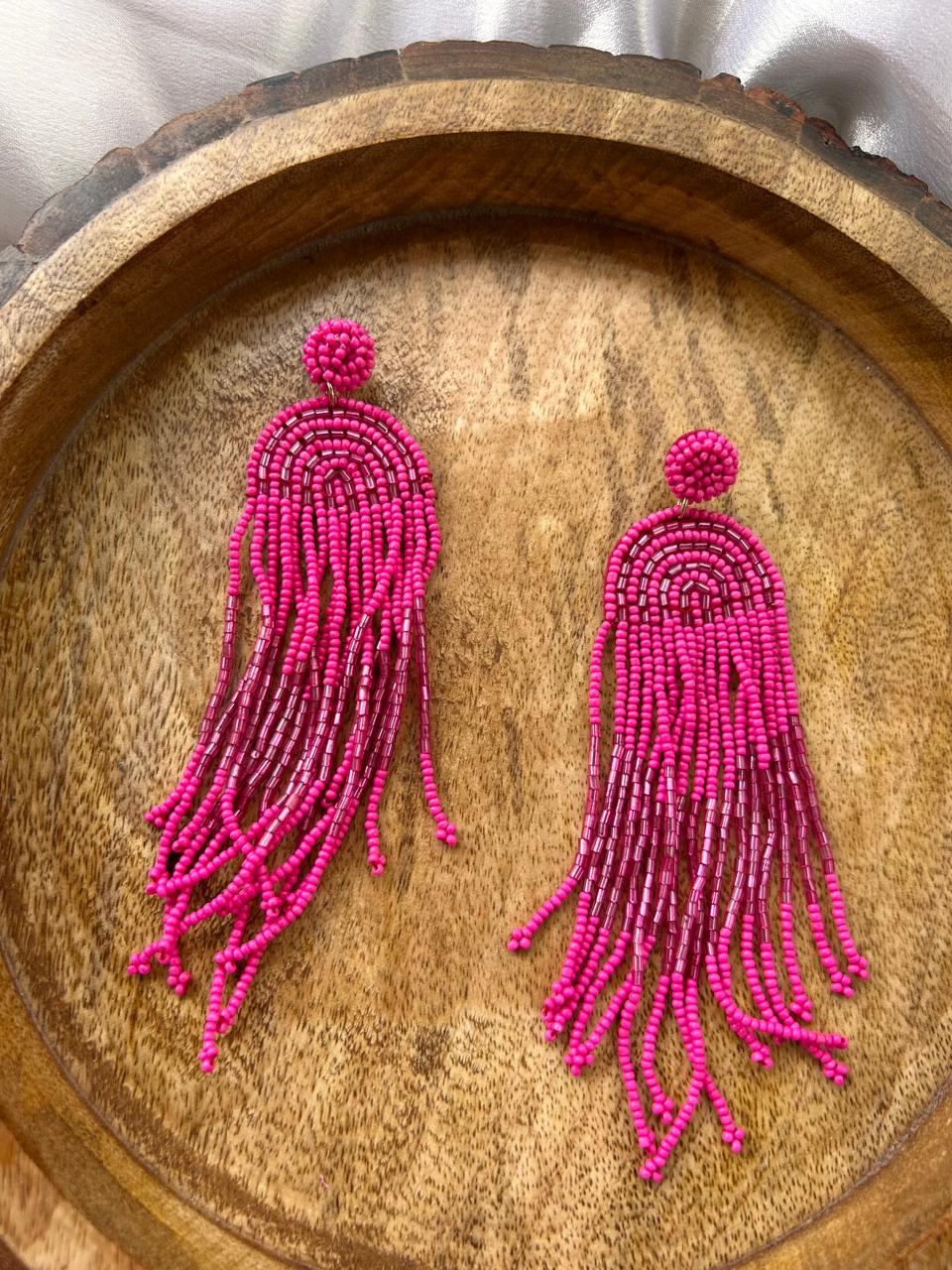 Fringe Bead Earrings