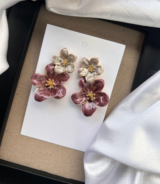 BloomPop Earrings Brown