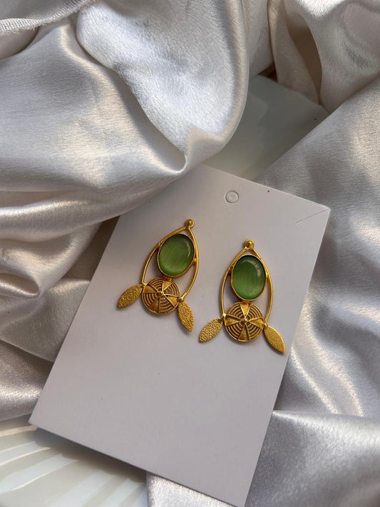 Sunleaf Green Earrings